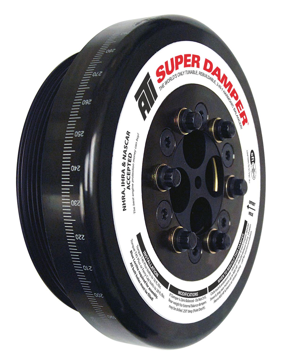 ATI Damper - 8.074in - Steel - Cummins - 4BT -6BT - Competition Only - 3 Ring Hvy - Diesel