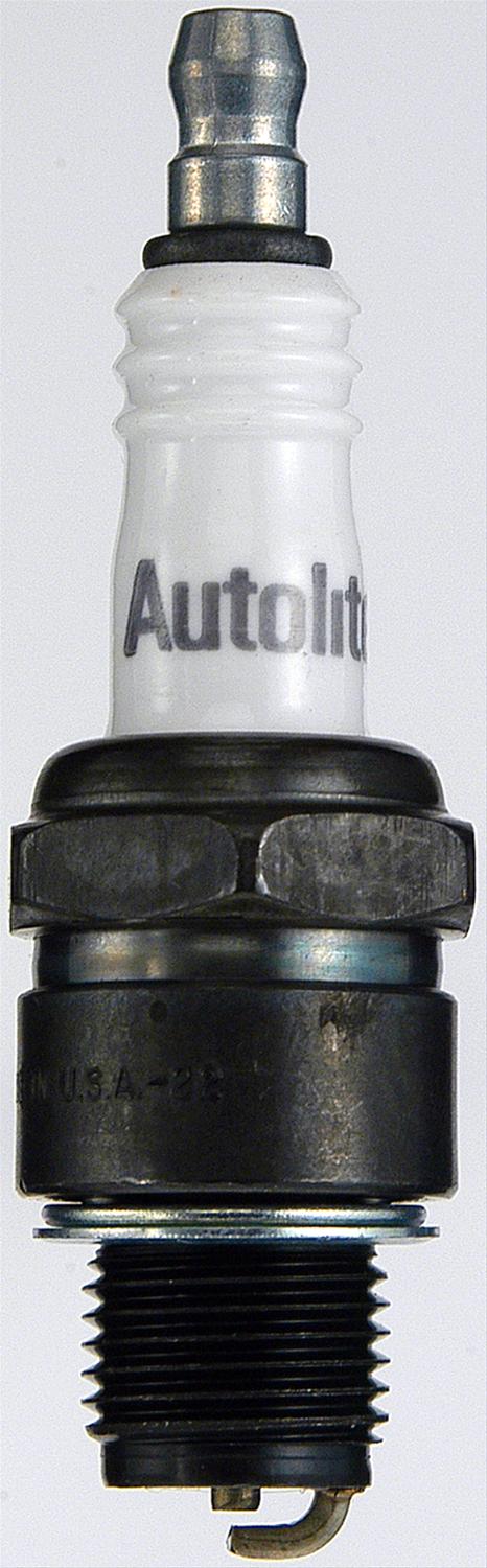 Autolite Copper Core Spark Plugs 411 Plug, Copper, 14mm Thread, 0.500 in. Reach, Flat Seat, 13/16 in. Wrench Size, Each