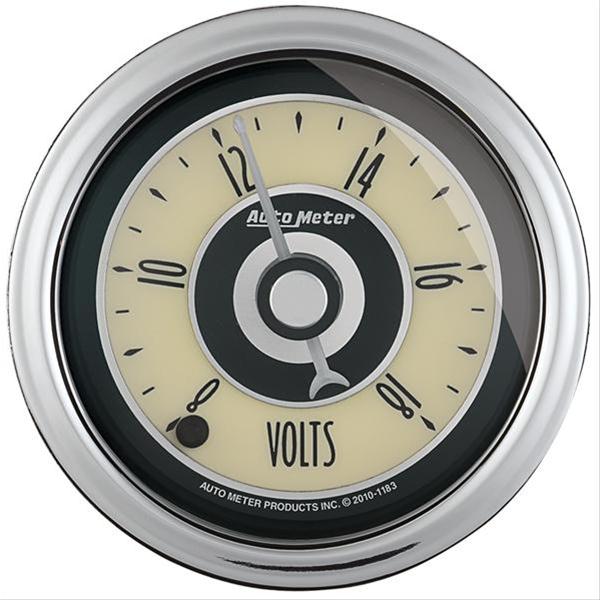 AutoMeter Gauge Voltmeter 2-1/16in. 18V Digital Stepper Motor Cruiser Ad