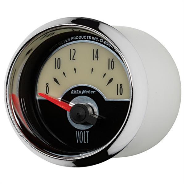 Autometer Cruiser Voltmeter 2 1/16in 18V Electric Gauge thumbnail 3