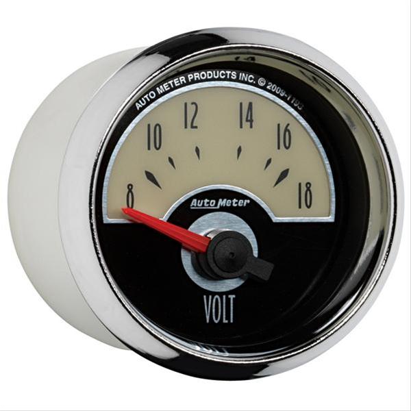 Autometer Cruiser Voltmeter 2 1/16in 18V Electric Gauge thumbnail 2