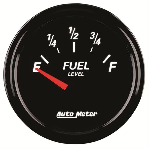 Autometer Designer Black II 52mm 240 Ohm Empty/33 Ohm Full Fuel Level Gauge thumbnail 3