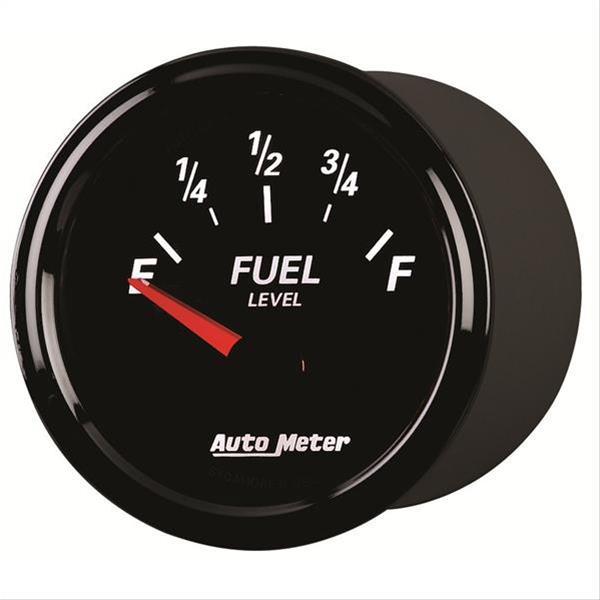 Autometer Designer Black II 52mm 240 Ohm Empty/33 Ohm Full Fuel Level Gauge thumbnail 5