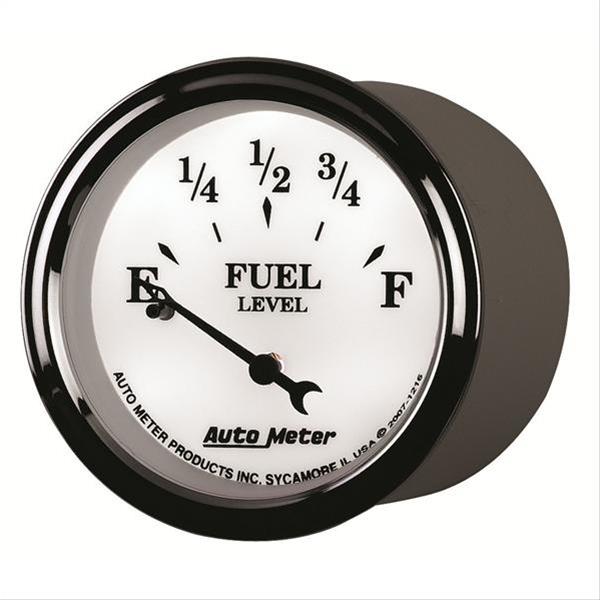 AutoMeter Gauge Fuel Level 2-1/16in. 240 Ohm(e) to 33 Ohm(f) Elec Old Tyme White II thumbnail 6