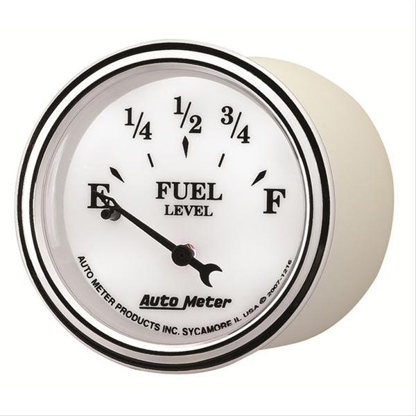 AutoMeter Gauge Fuel Level 2-1/16in. 240 Ohm(e) to 33 Ohm(f) Elec Old Tyme White II thumbnail 3