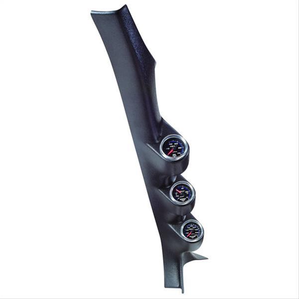 Autometer 92-96 Chevrolet Caprice Classic 2-1/6in A-Pillar Triple Gauge Pod - Black