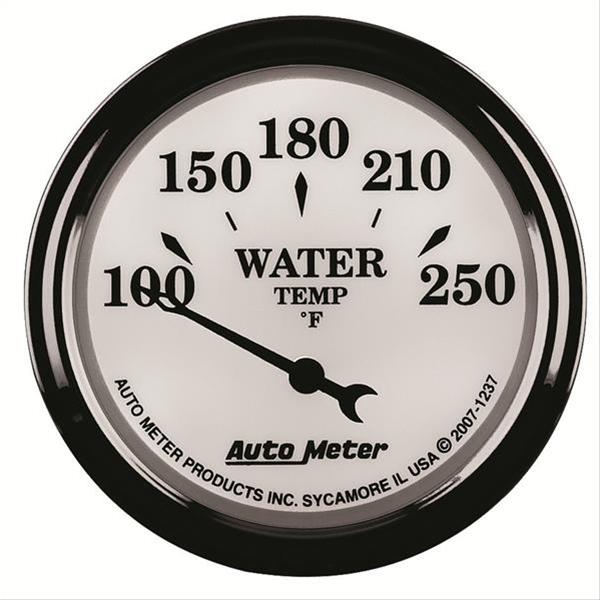 AutoMeter Gauge Water Temp 2-1/16in. 250 Deg. F Elec Old Tyme White II thumbnail 3
