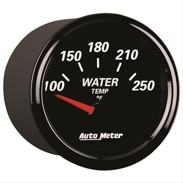 Autometer Designer Black II 52mm 250 Deg F Water Temp Gauge thumbnail 5