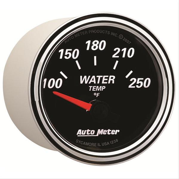 Autometer Designer Black II 52mm 250 Deg F Water Temp Gauge thumbnail 2