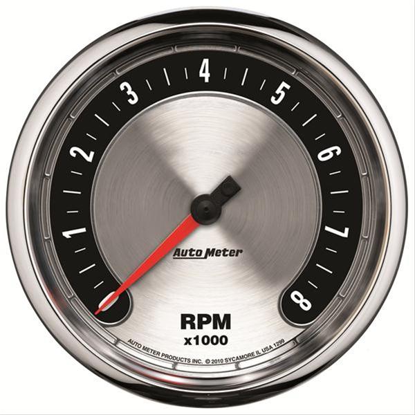 Autometer American Muscle 5in. 0-8K RPM In-Dash Tachometer Gauge
