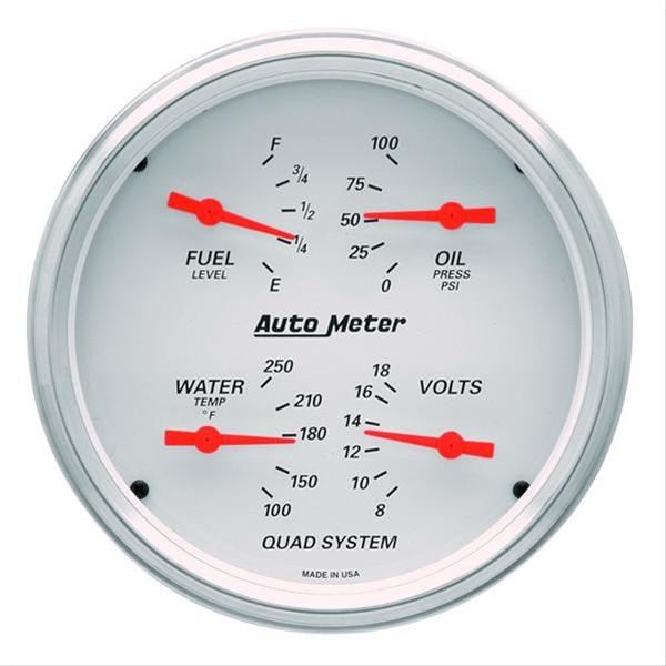 AutoMeter Gauge Kit 2 Pc. Quad & Speedometer 5in. Chevrolet Heritage Bowtie thumbnail 3