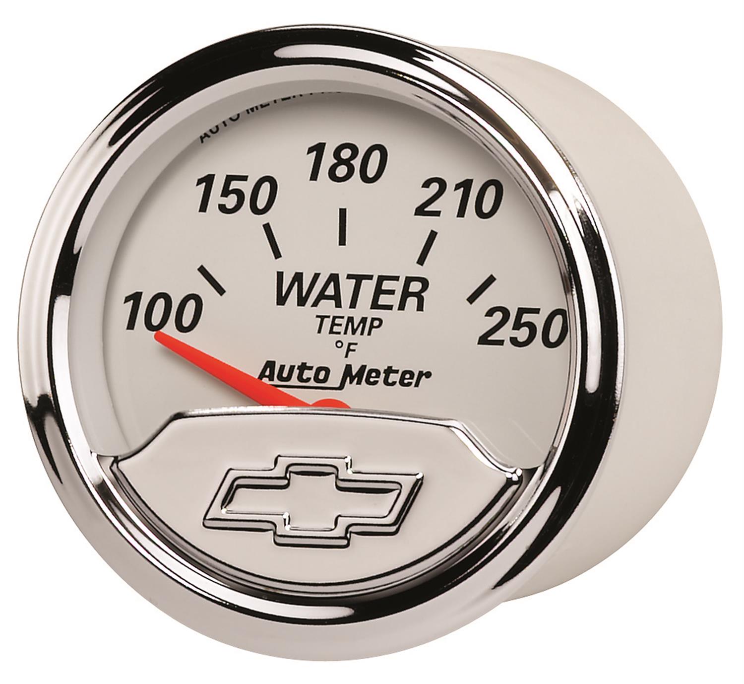 Autometer Chevy Vintage 2in 100-250 Deg F Short Sweep Electronic Water Temp Gauge thumbnail 2