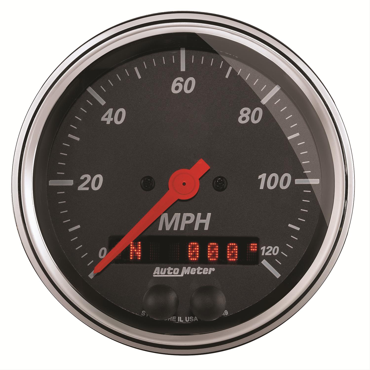 AutoMeter 1449 AutoMeter Designer Black Series GPS Enabled Speedometers