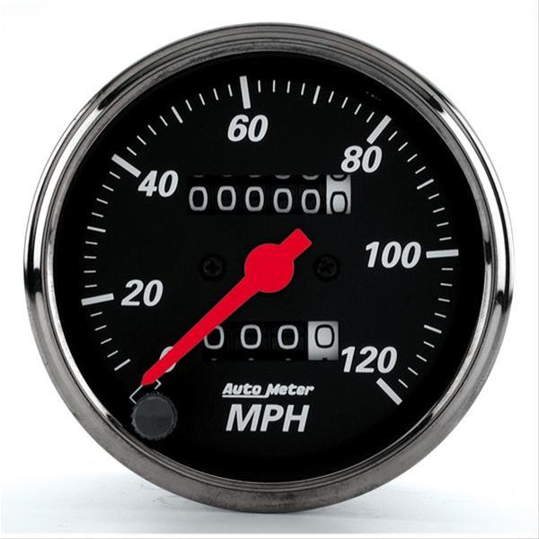 AutoMeter Gauge Speedometer 3-1/8in. 120MPH Mechanical Designer Black