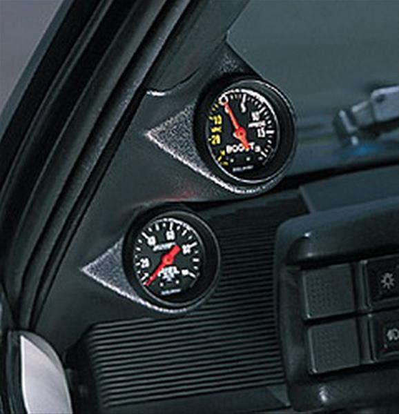 Autometer 97-01 Ford F-150 / 02-03 Harley-Davidson F150 Models 52mm Black Dual Pillar Pod thumbnail 2