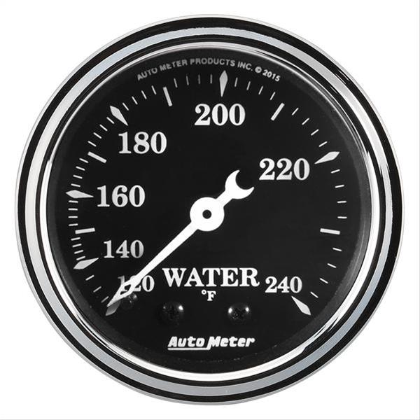 AutoMeter 1733 AutoMeter Old Tyme Black Series Analog Gauges Summit Racing