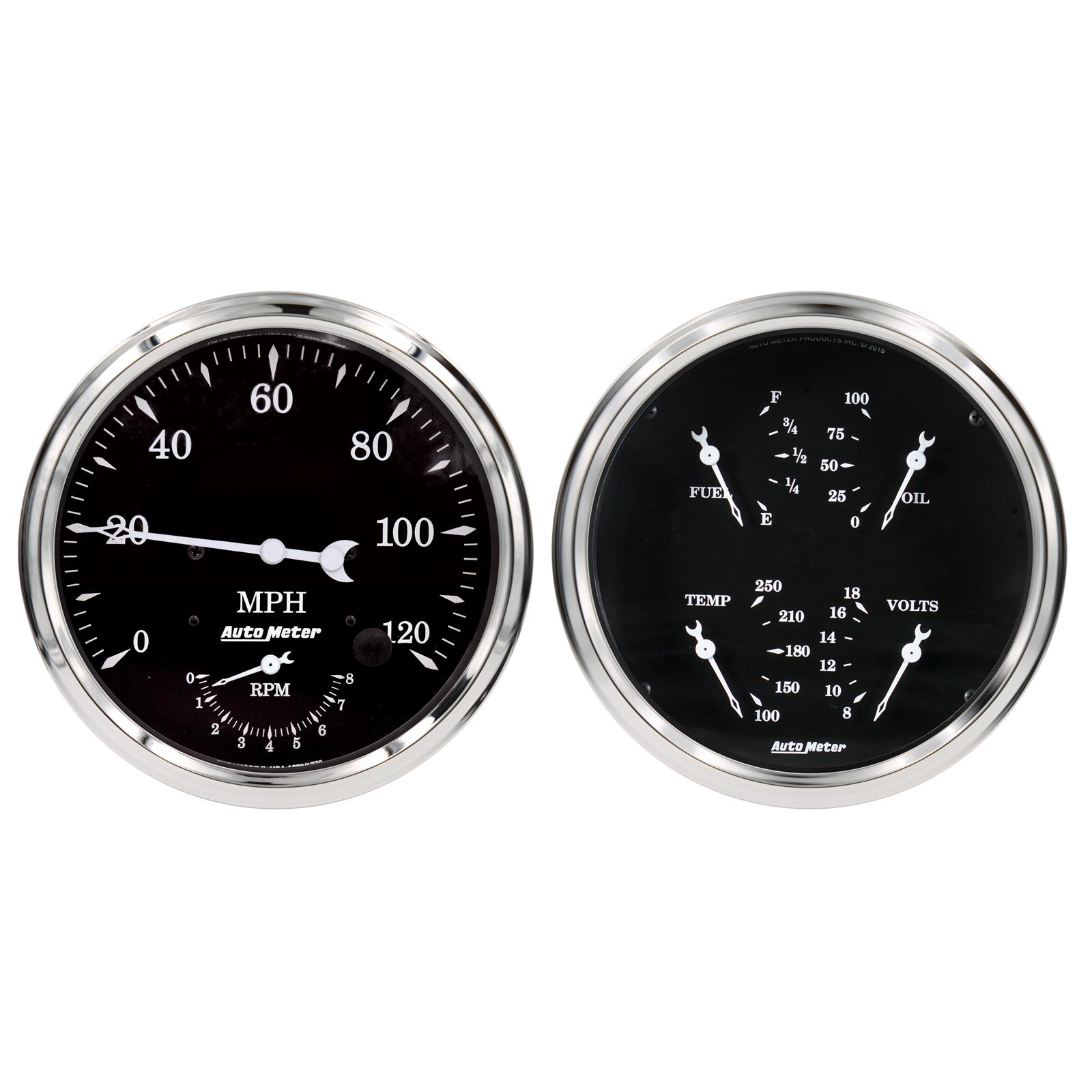 AutoMeter 1752 AutoMeter Old Tyme Black Series Analog Gauge Kits