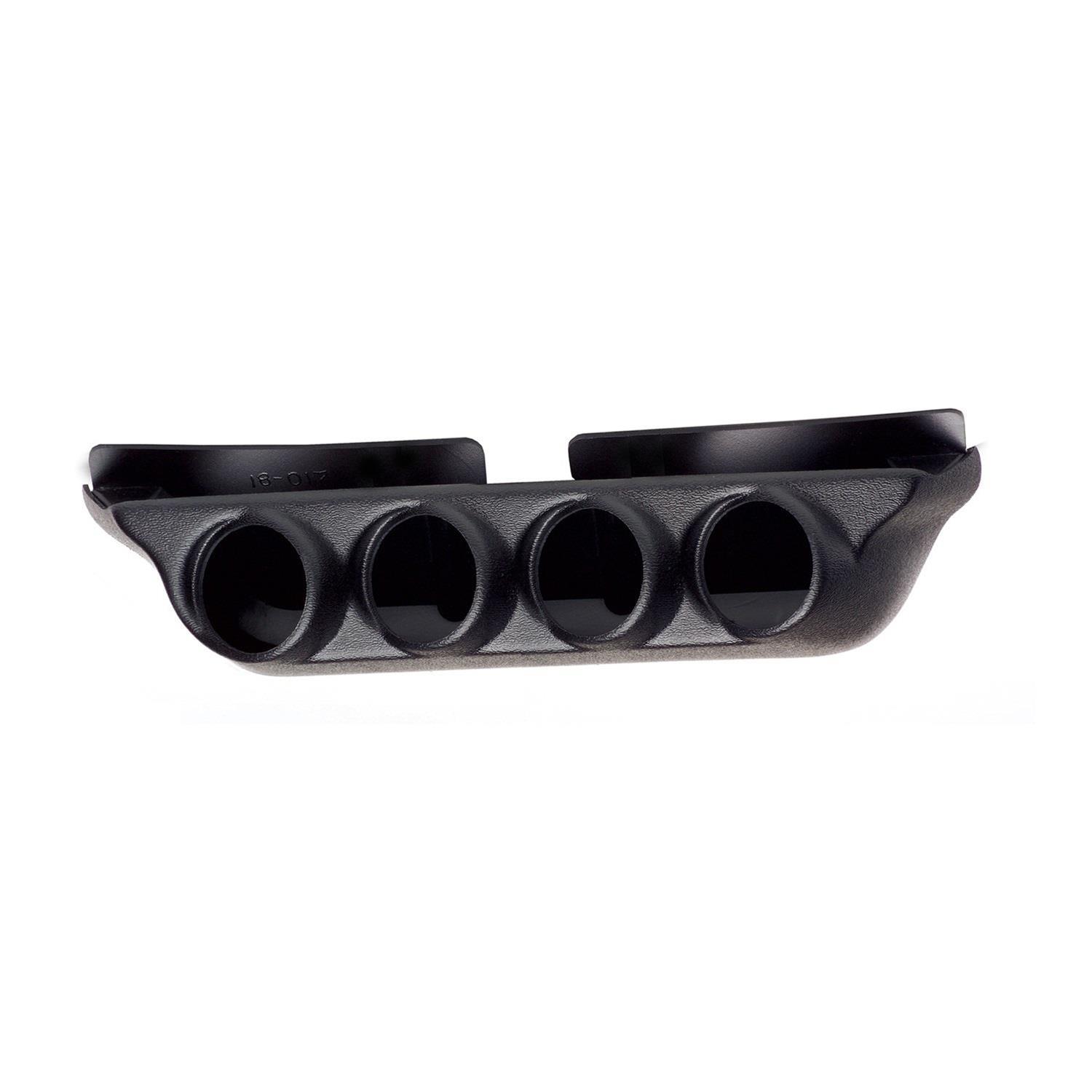 AutoMeter Overhead Console Gauge Pods 18024 Pod, Console, Quad 2 1/16 in., Black ABS, Chevy, GMC, Pickup, Each thumbnail 3