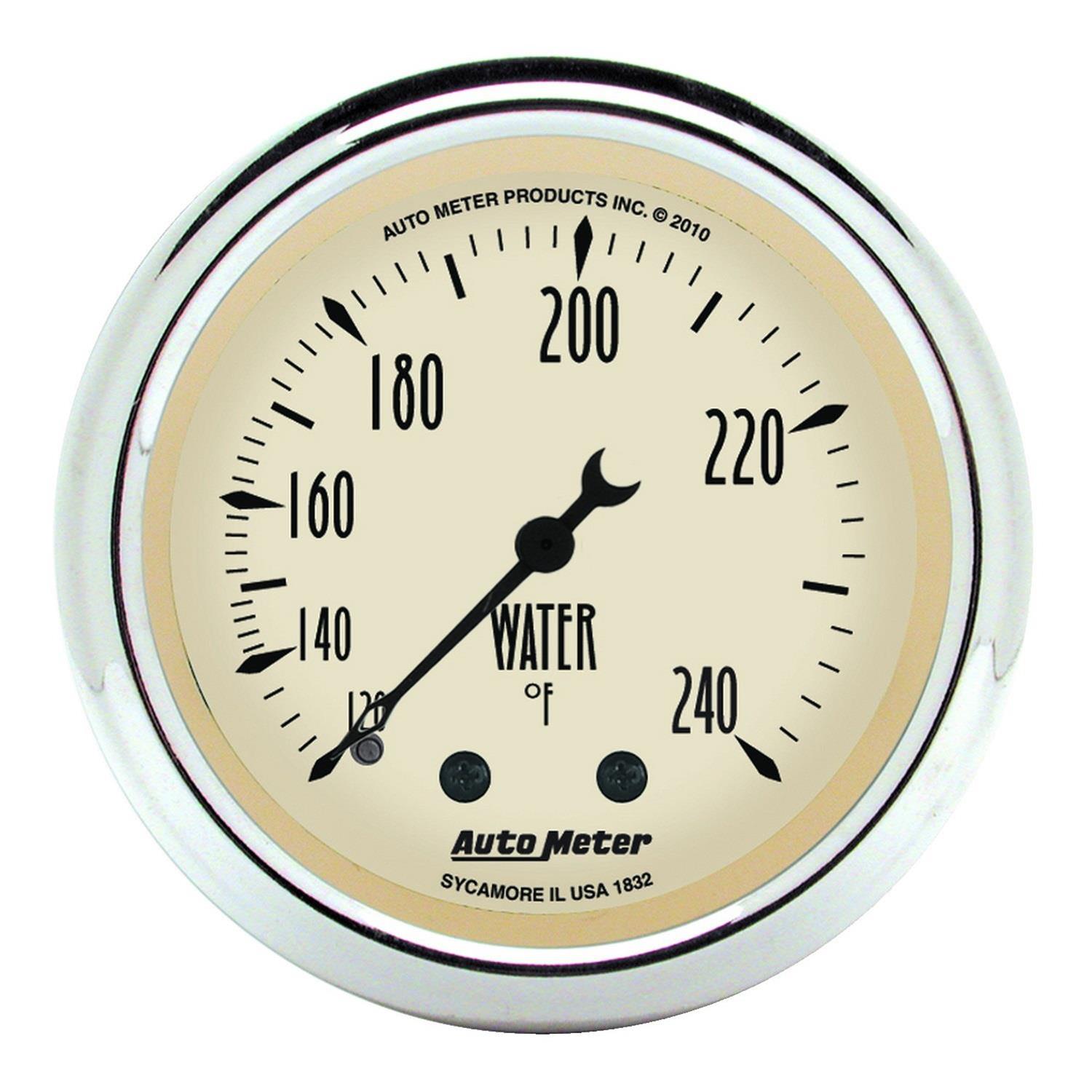 AutoMeter Gauge Kit 5 Pc. 3-1/8in. & 2-1/16in. Mech. Speedo. Wtmp & Oilp Antique Beige thumbnail 3