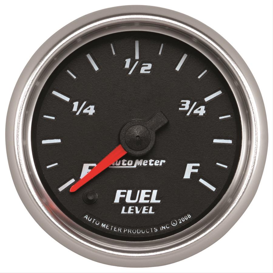 Autometer Pro-Cycle Gauge Fuel Level 2 1/16in 0-280 Programmable Black thumbnail 2