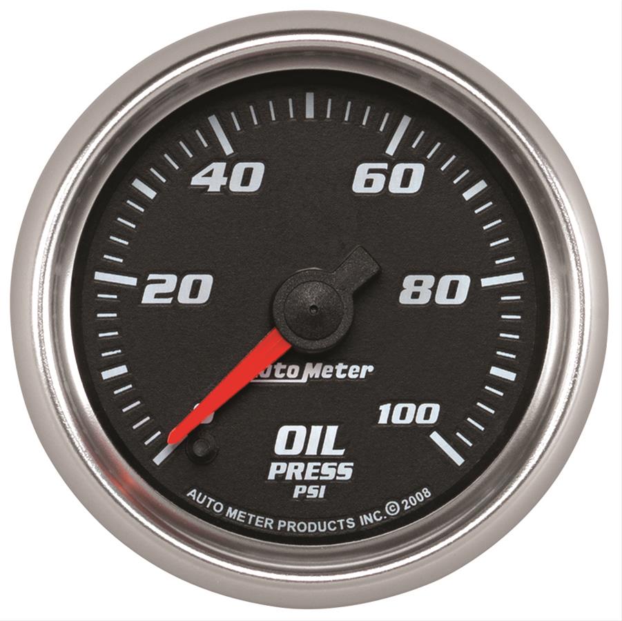 Autometer Pro-Cycle Gauge Oil Pressure 2 1/16in 100psi Digital Stepper Motor Black thumbnail 2