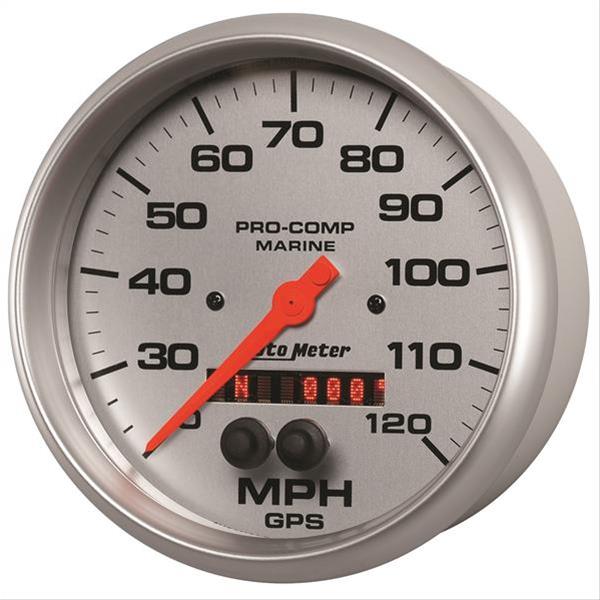 Autometer Marine Silver Ultra-Lite 5in 120mph GPS Speedometer thumbnail 2