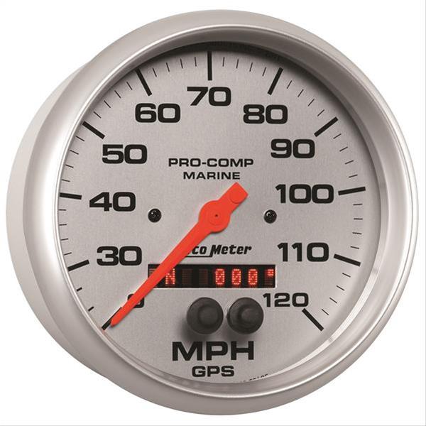 Autometer Marine Silver Ultra-Lite 5in 120mph GPS Speedometer thumbnail 3