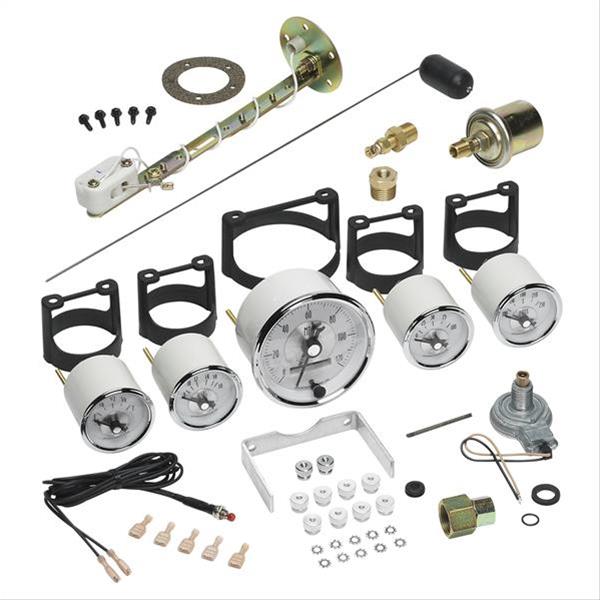 Autometer Prestige Series Pearl 5 Piece Gauge Kit thumbnail 2