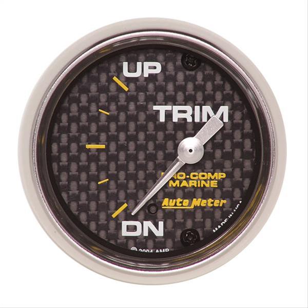 AutoMeter Pro-Comp Marine Carbon Fiber Analog Gauges 200766-40 2-1/16" Trim Level, On/Up,
