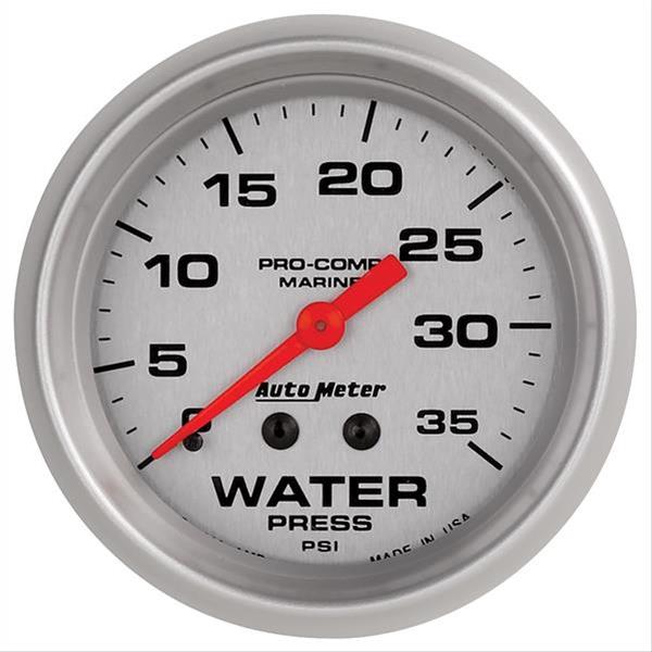 Autometer Ultra-Lite 2 5/8in Mechanical 35 PSI Water Pressure Gauge thumbnail 2
