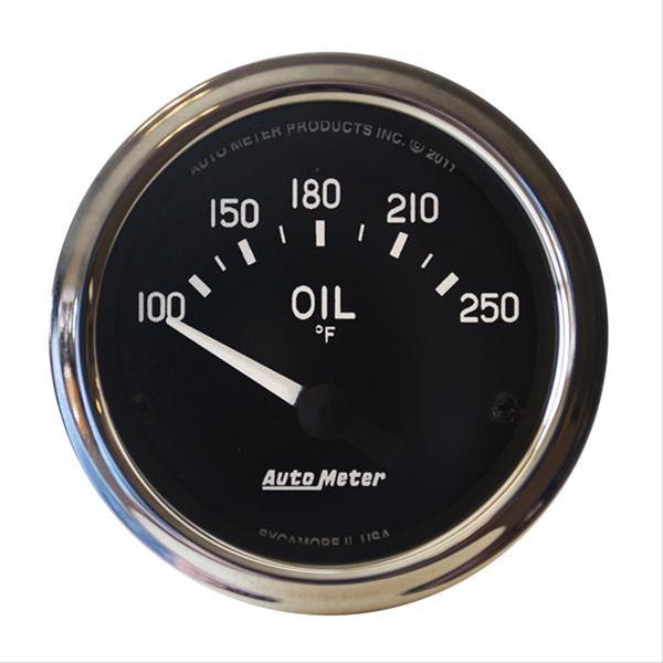 Autometer Cobra 2 1/16in 100-250 Deg Electric Oil Temperature Gauge