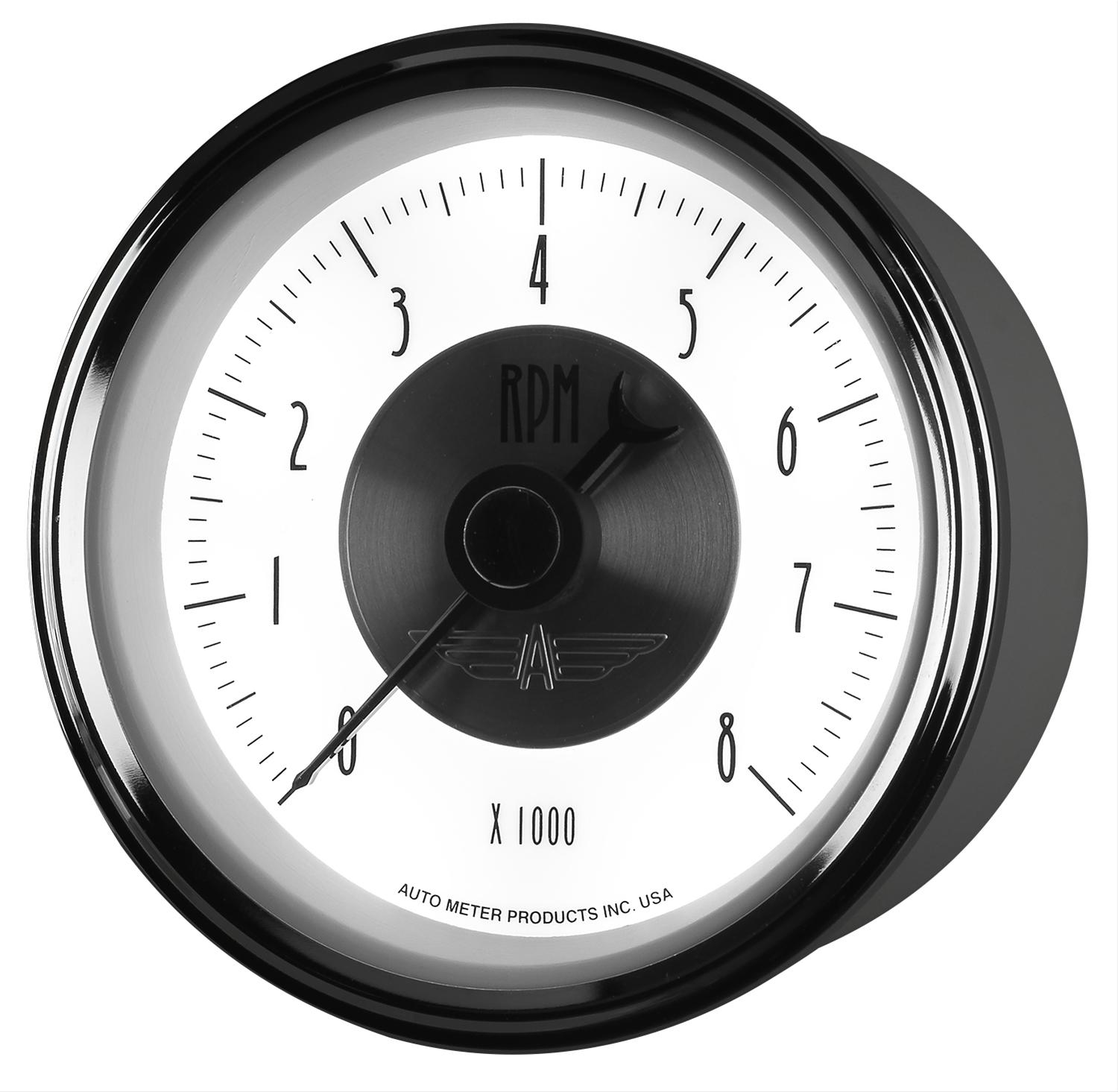 Autometer Prestige Pearl Series - Tachometer 3 3/8in 8K RPM In-Dash thumbnail 4