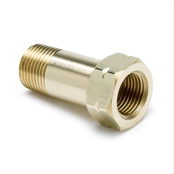 Autometer Fitting Adapter 3/8in NPT Male Extension Brass for Mechanical Temperature Gauge thumbnail 2