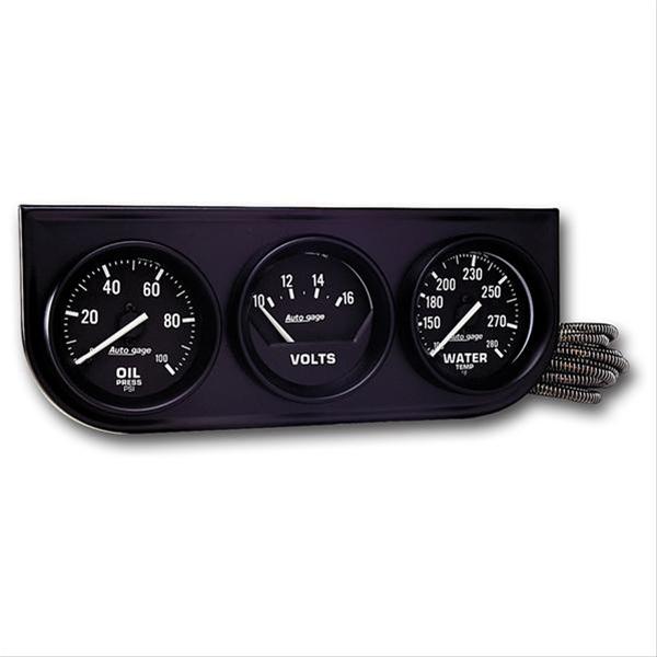 Autometer 1604 Old Tyme White Analog Gauge Electric Fuel Level 2 1/16in. 