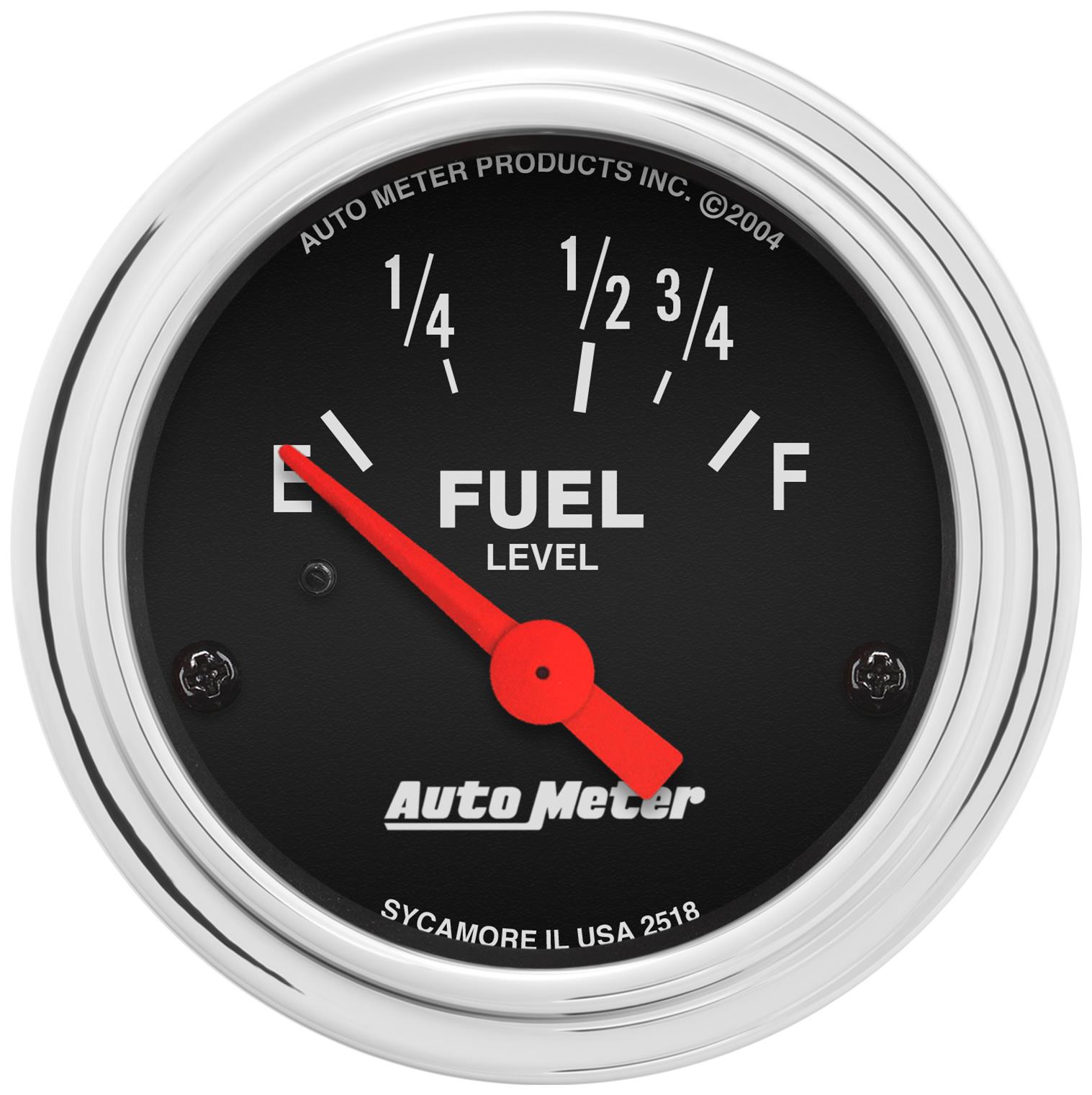 AutoMeter 2518 AutoMeter Traditional Chrome Analog Gauges Summit Racing