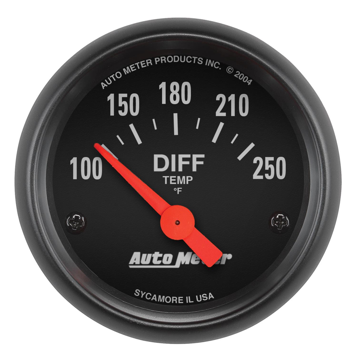 AutoMeter Gauge Differential Temp 2-1/16in. 100-250 Deg. F Electric Z-Series