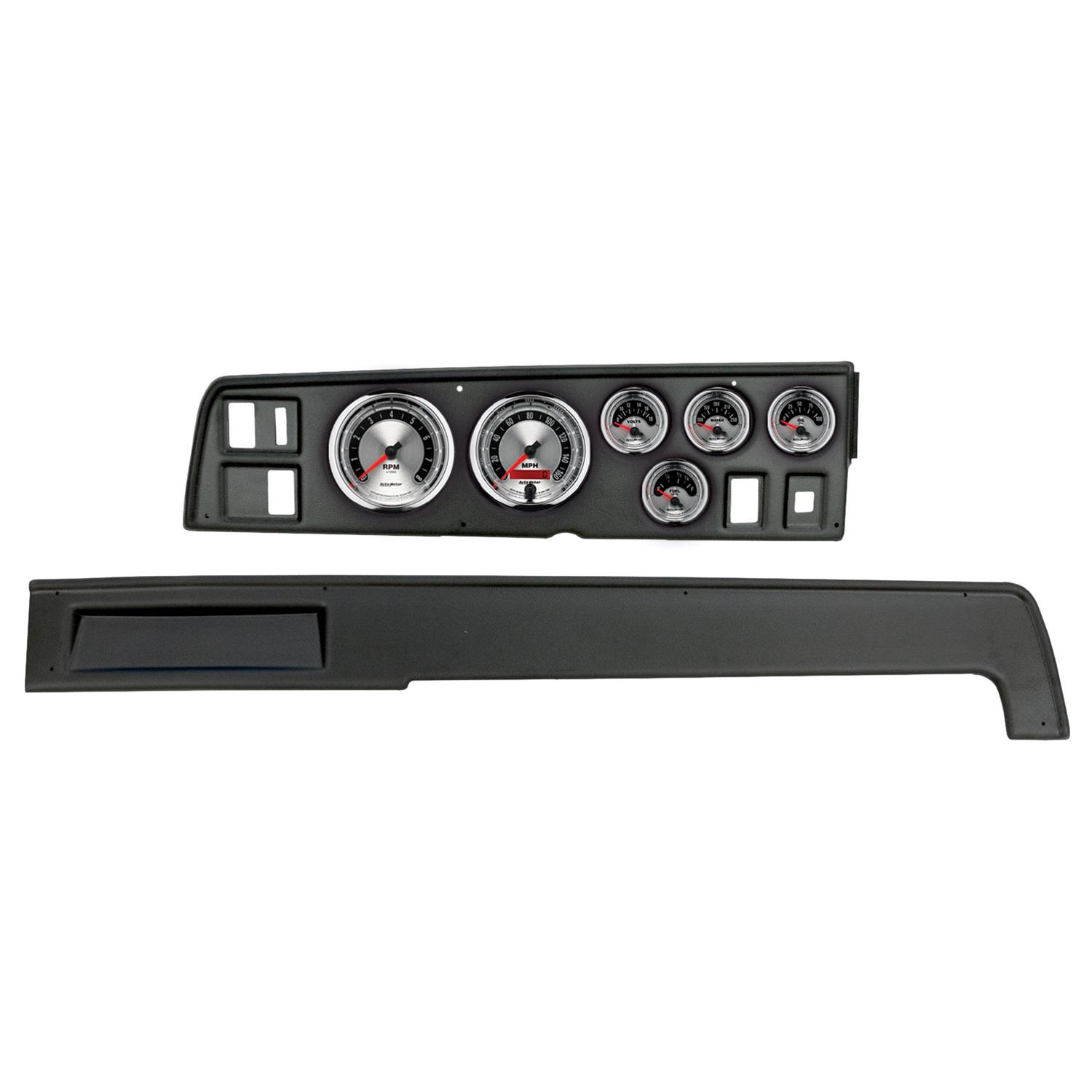 Autometer 68-70 Dodge Charger American Muscle Gauge Kit 6 Pc Tach/Mph/Fuel/Oilp/Wtmp/Volt