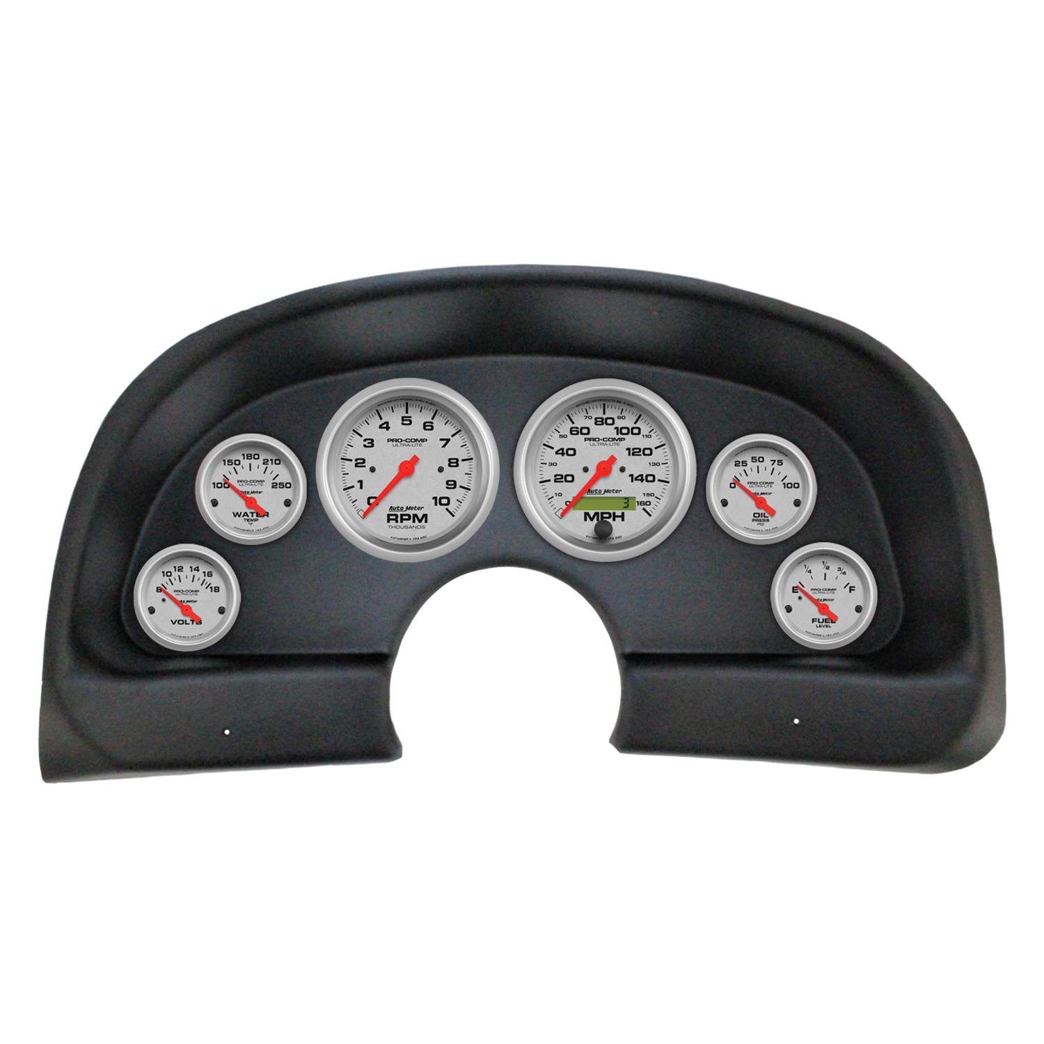 Autometer Ultra-Lite Direct Fit Dash Kit 93-02 Chevy Camaro (2 x 3-3/8in. / 4 x 2-1/16in.)