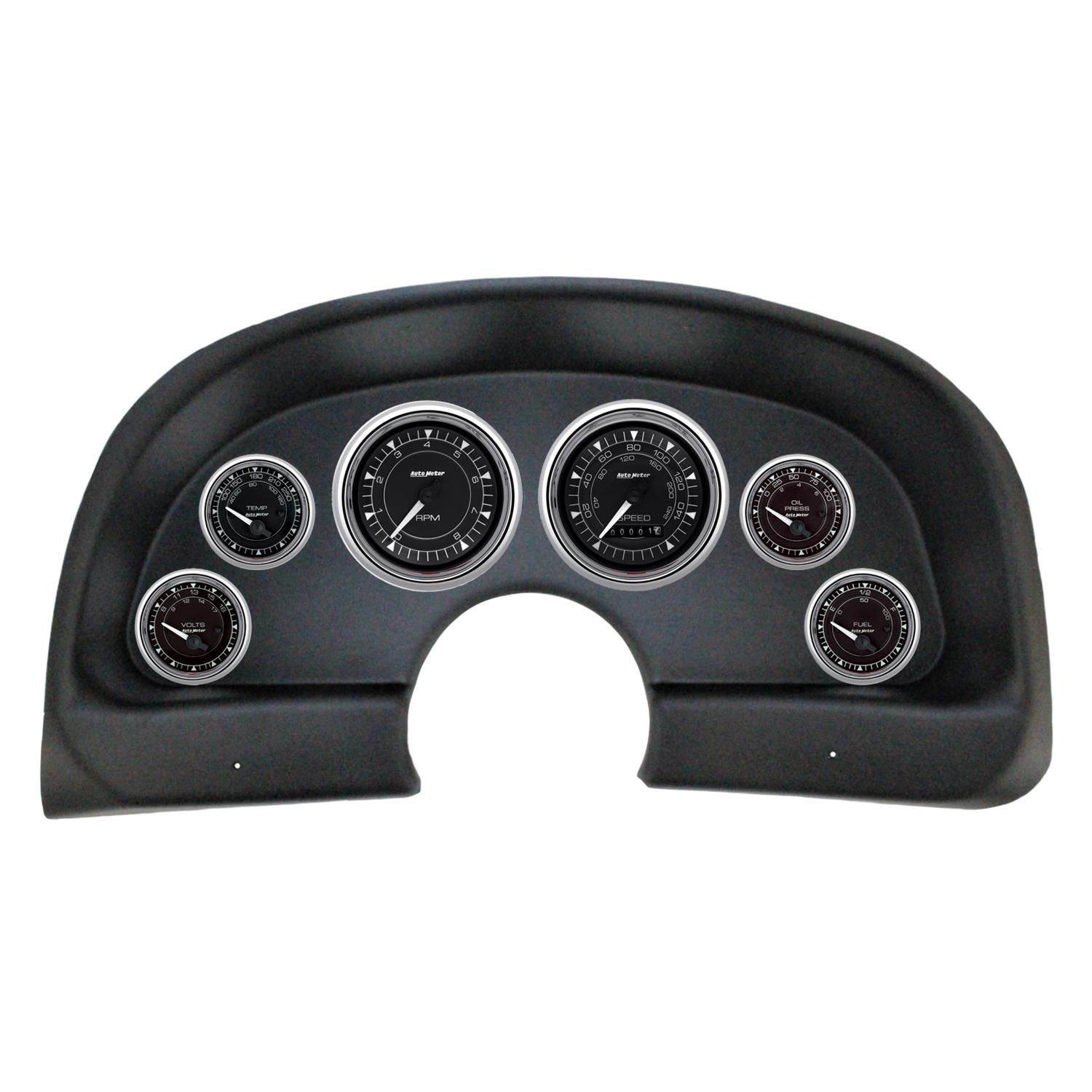 Autometer Chrono Chrome Direct Fit Dash Kit 93-02 Chevy Camaro (2 x 3-3/8in. / 4 x 2-1/16in.)