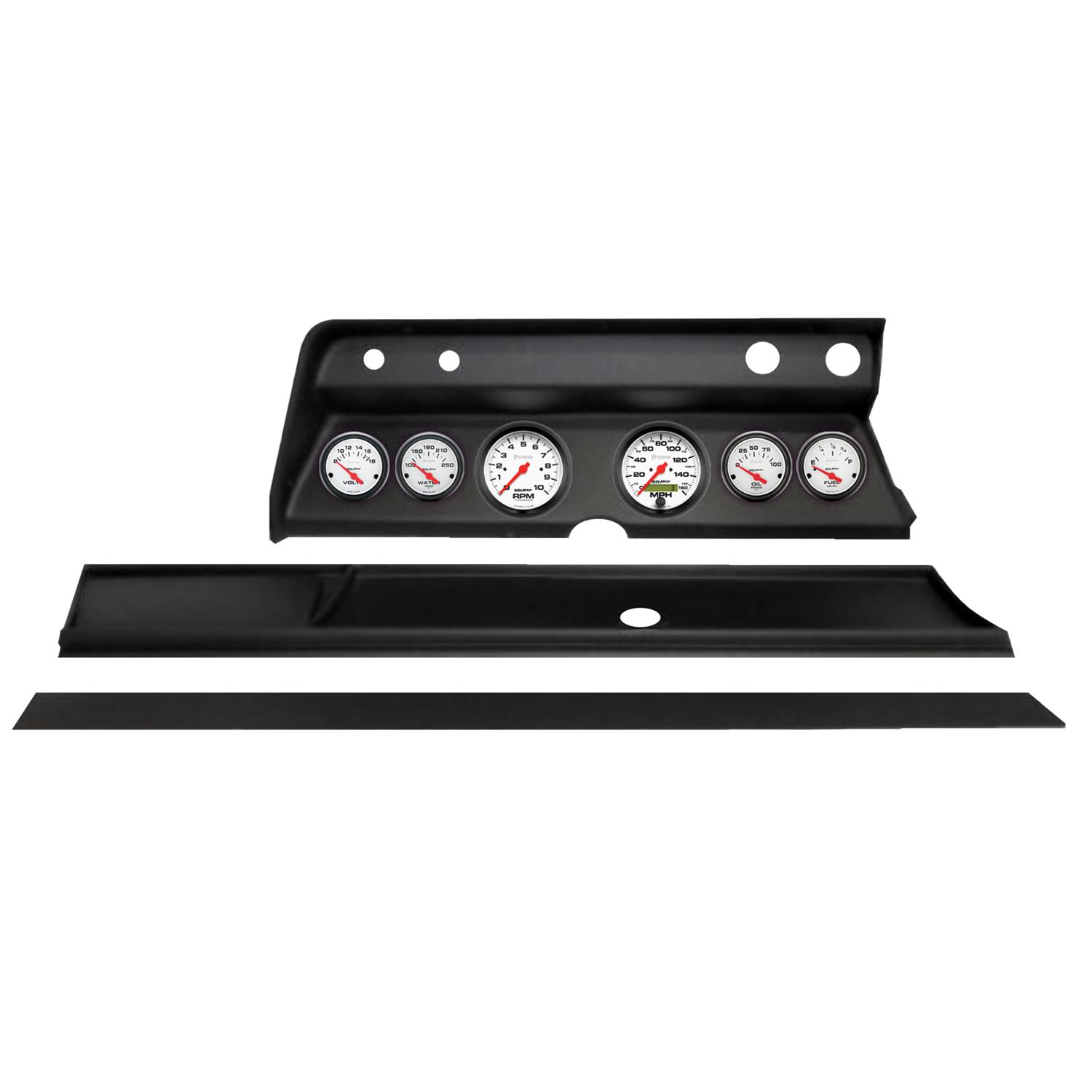 Autometer Phantom Direct Fit Dash Kit 1966 Chevy Chevelle (2 x 3-3/8in. / 4 x 2-1/16in.)