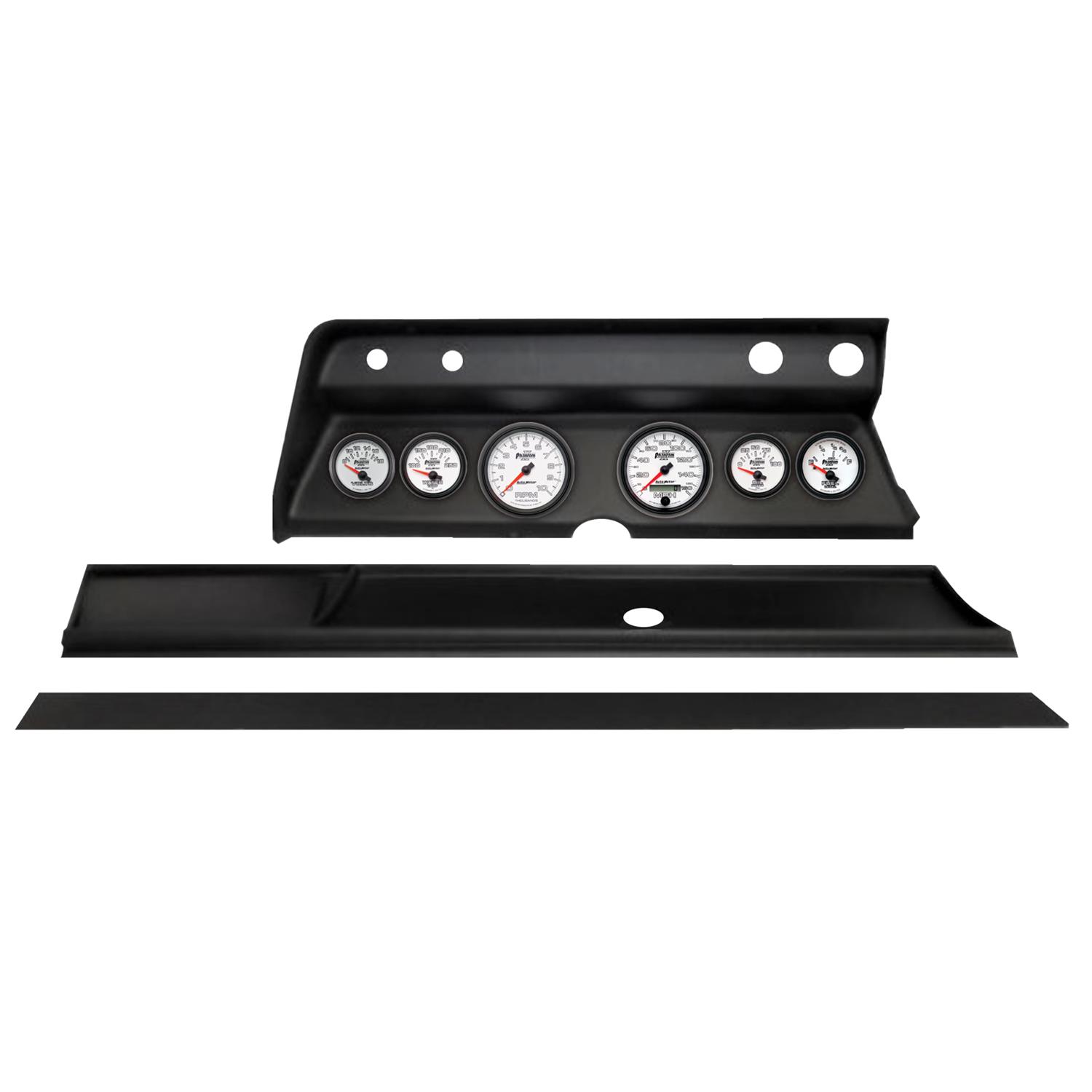 Autometer Phantom II Direct Fit Dash Kit 1966 Chevy Chevelle (2 x 3-3/8in. / 4 x 2-1/16in.)