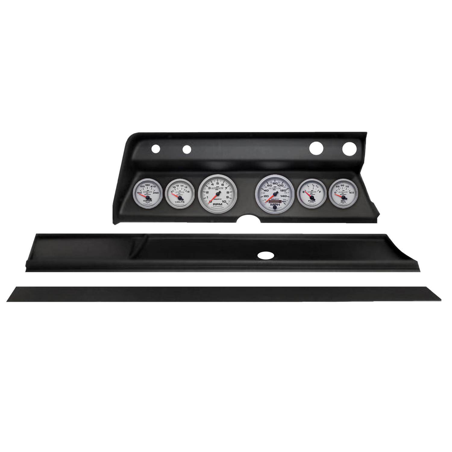 Autometer Ultra-Lite II Direct Fit Dash Kit 1966 Chevy Chevelle (2 x 3-3/8in. / 4 x 2-1/16in.)