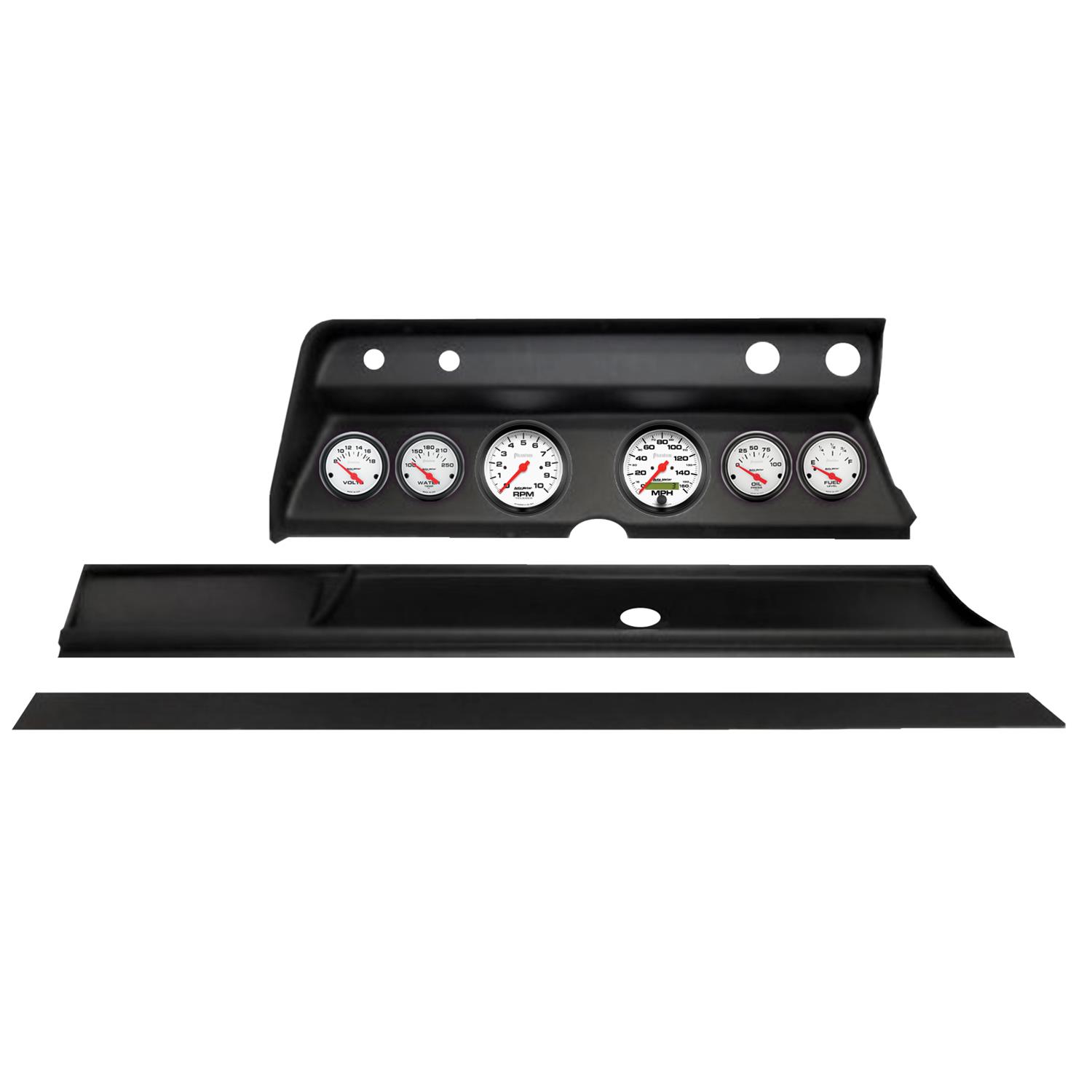 Autometer Phantom Direct Fit Dash Kit 1967 Chevy Chevelle (2 x 3-3/8in. / 4 x 2-1/16in.)