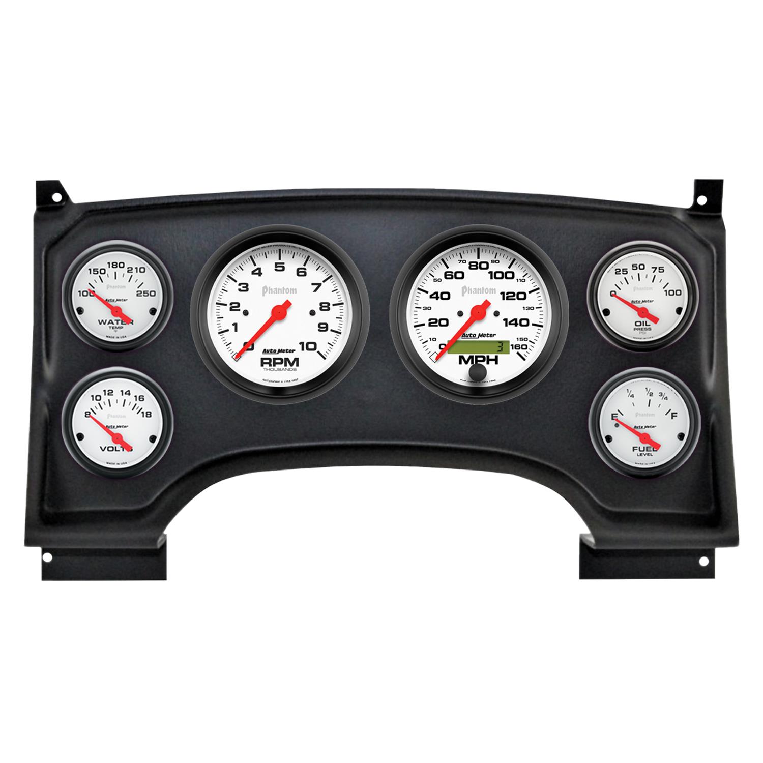 Autometer Phantom Direct Fit Dash Kit 94-97 Chevy S10 Truck (2 x 3-3/8in. / 4 x 2-1/16in.)