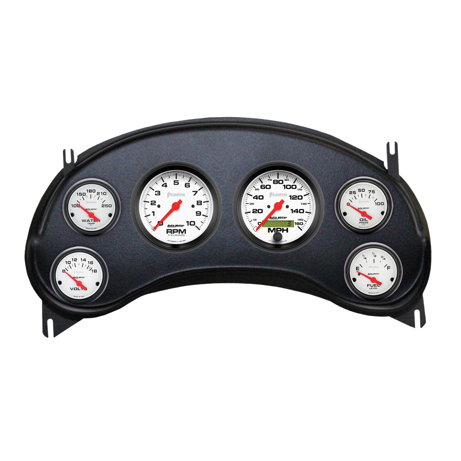 Autometer Phantom Direct Fit Dash Kit 98-04 Chevy S10 Truck (2 x 3-3/8in. / 4 x 2-1/16in.)