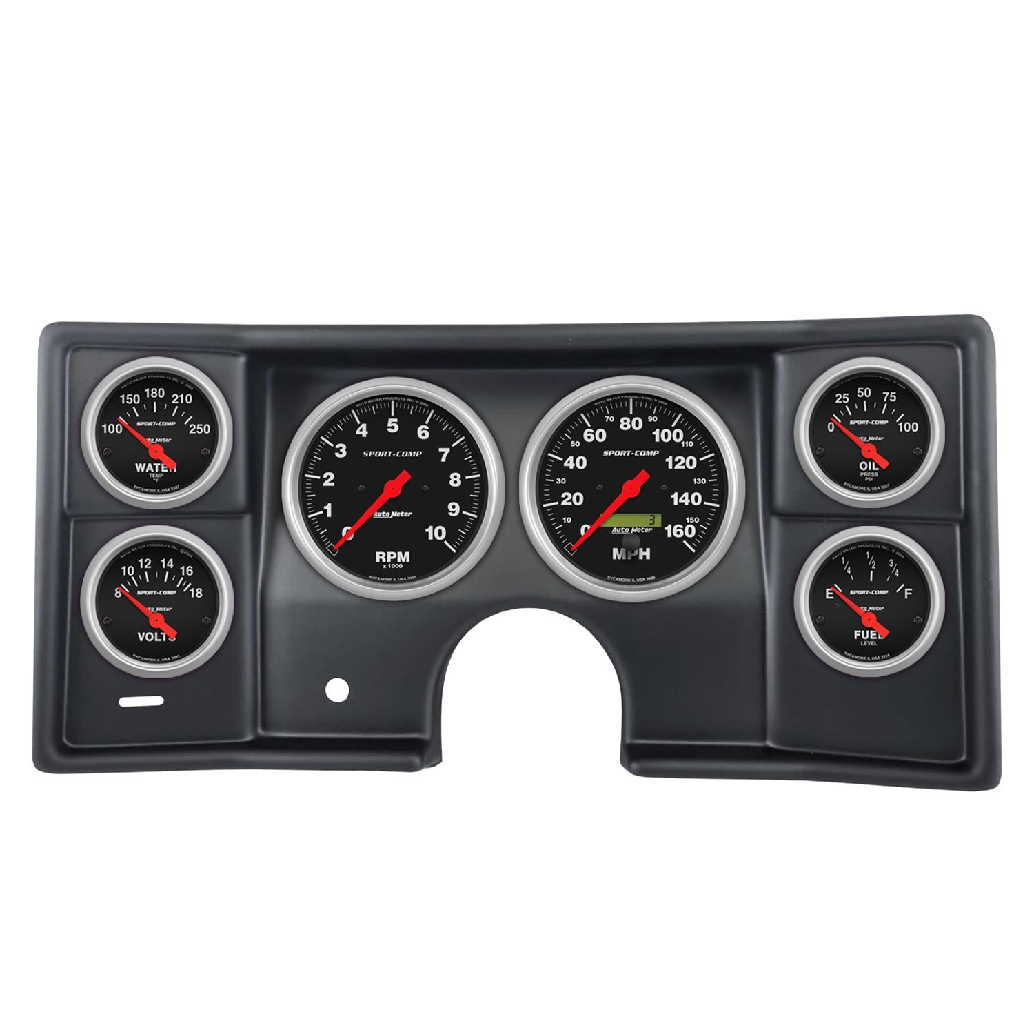 Autometer Sport-Comp Direct Fit Dash Kit 78-81 Malibu / El Camino / Montecarlo (2 x 5in/4 x 2-5/8in)