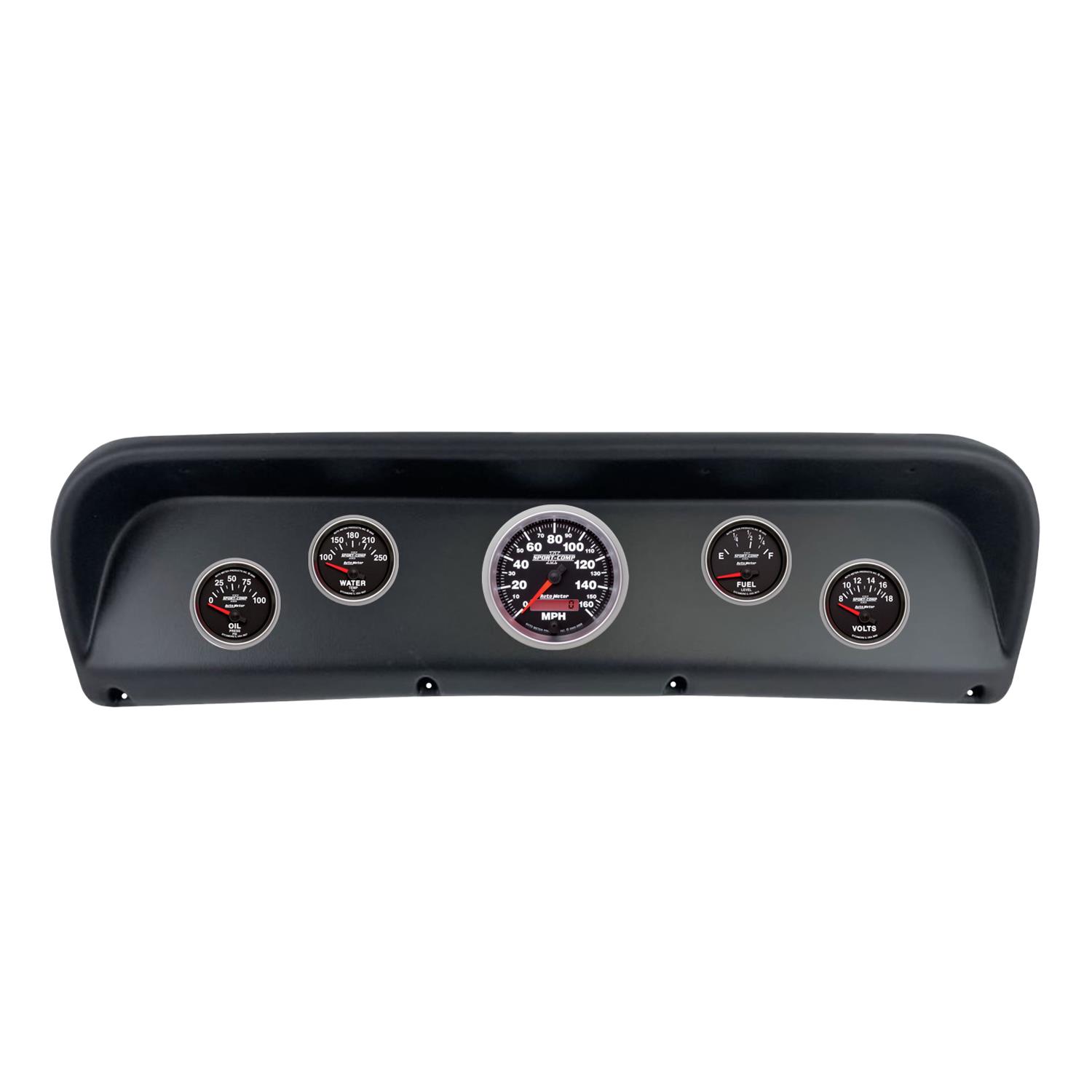 Autometer Sport-Comp II Direct Fit Dash Kit 67-72 Ford F100 (1 x 3-3/8in. / 4 x 2-1/16in.)