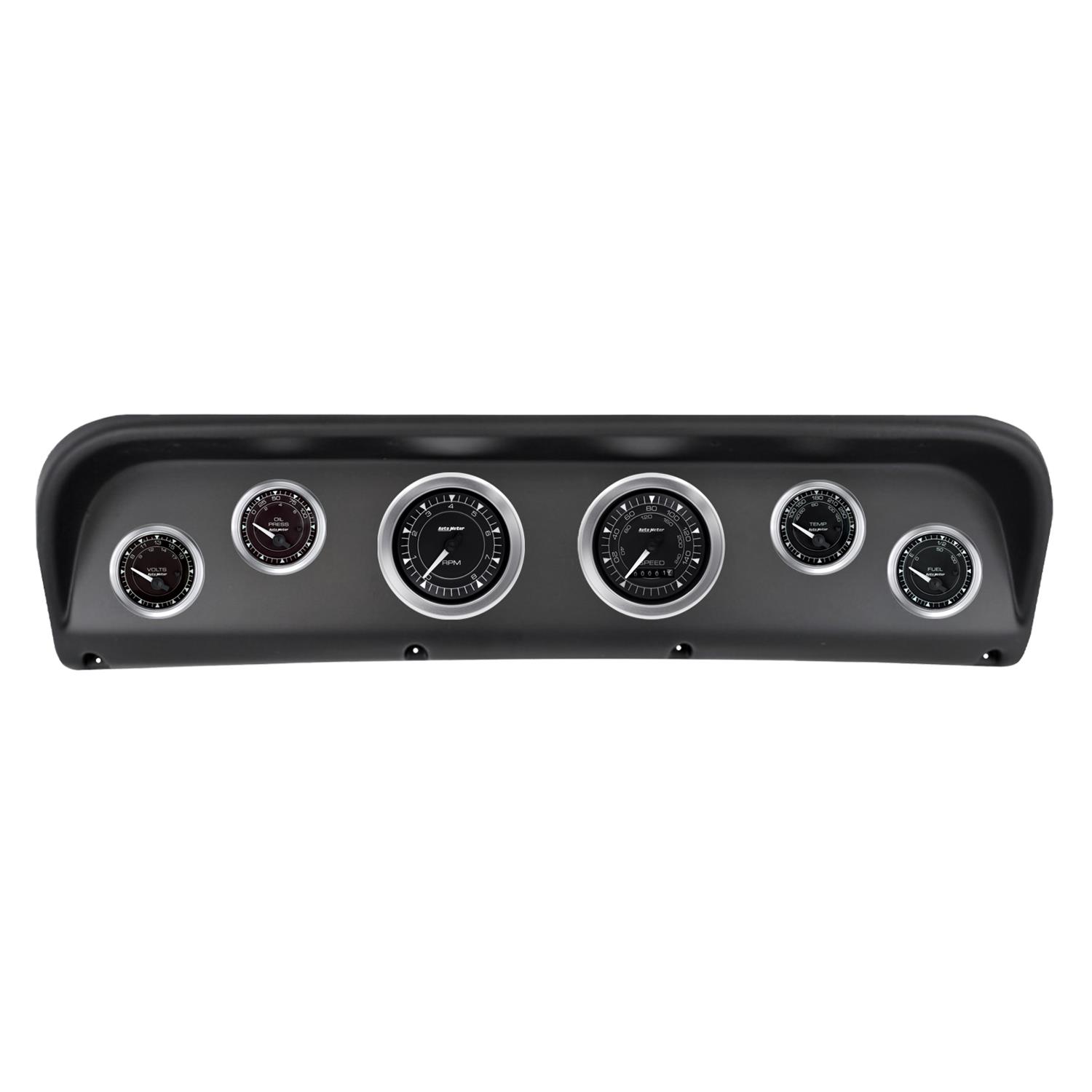 Autometer Chrono Direct Fit Dash Kit 67-72 Ford F100 (2 x 3-3/8in. / 4 x 2-1/16in.)