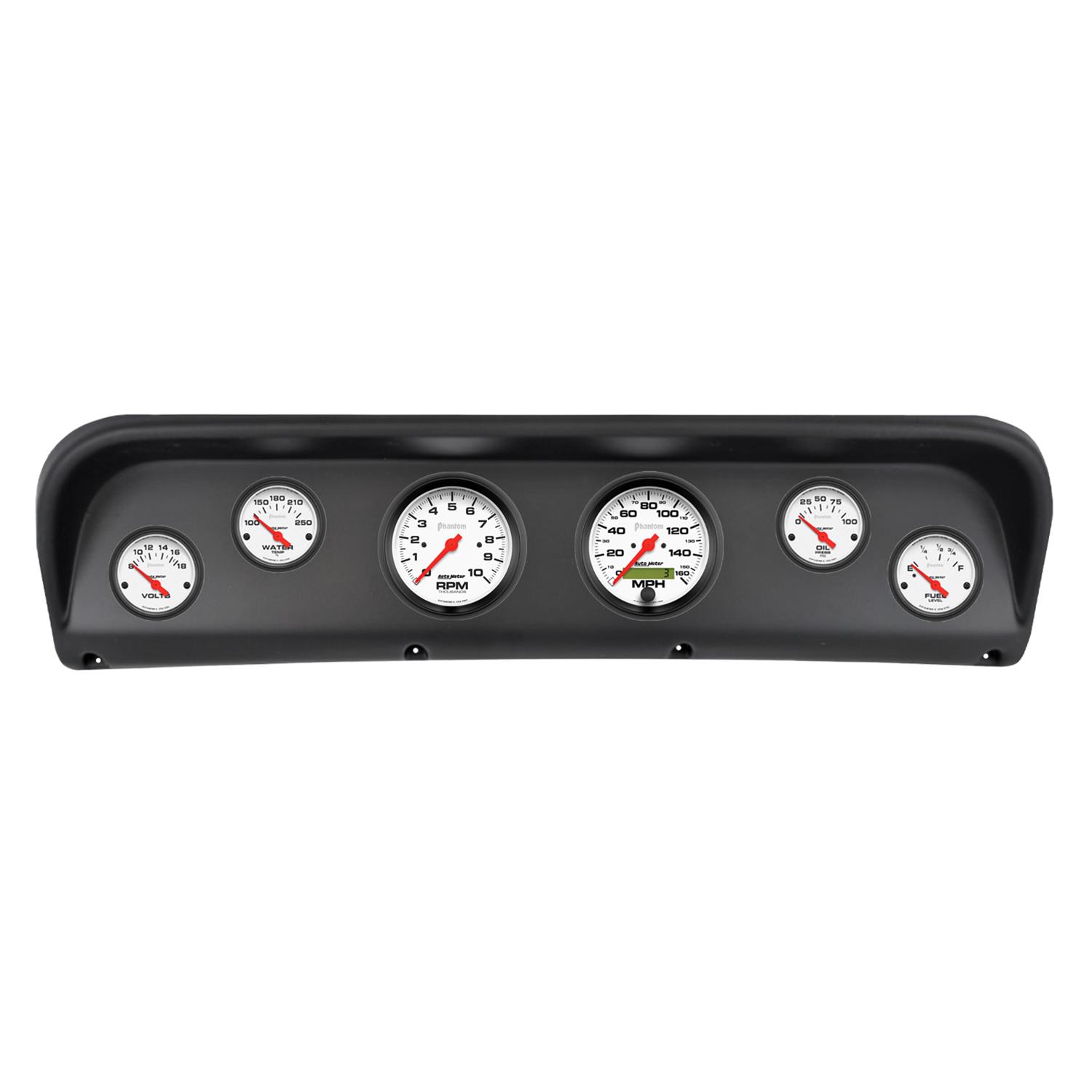 Autometer Phantom Direct Fit Dash Kit 67-72 Ford F100 (2 x 3-3/8in. / 4 x 2-1/16in.)