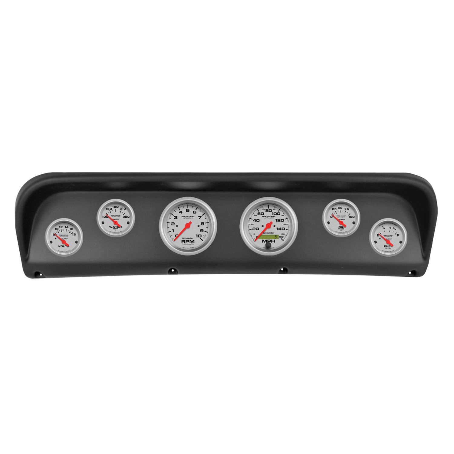 Autometer Ultra-Lite Direct Fit Dash Kit 67-72 Ford F100 (2 x 3-3/8in. / 4 x 2-1/16in.)